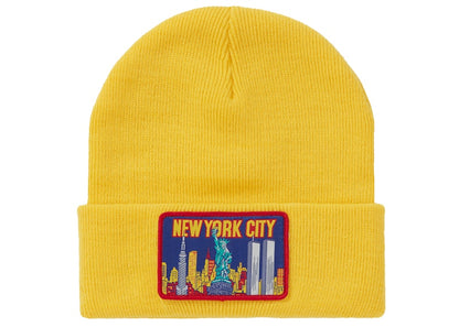 Supreme NY Patch Beanie Yellow