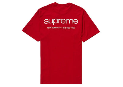 Supreme NYC Tee Red