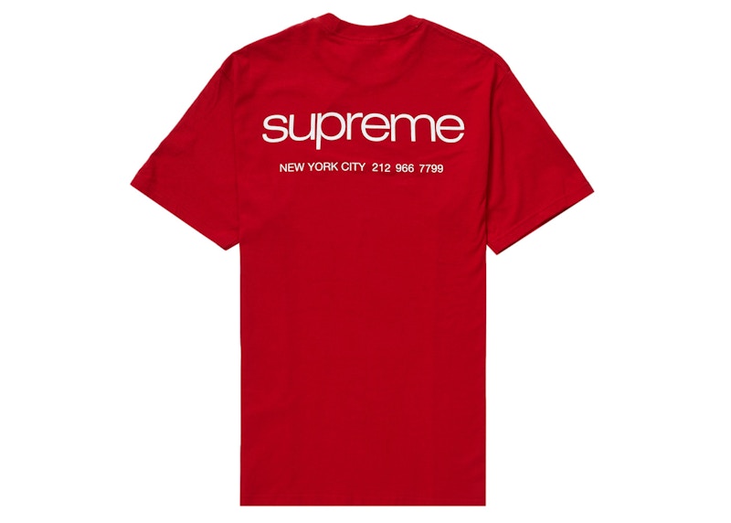 Supreme NYC Tee Red