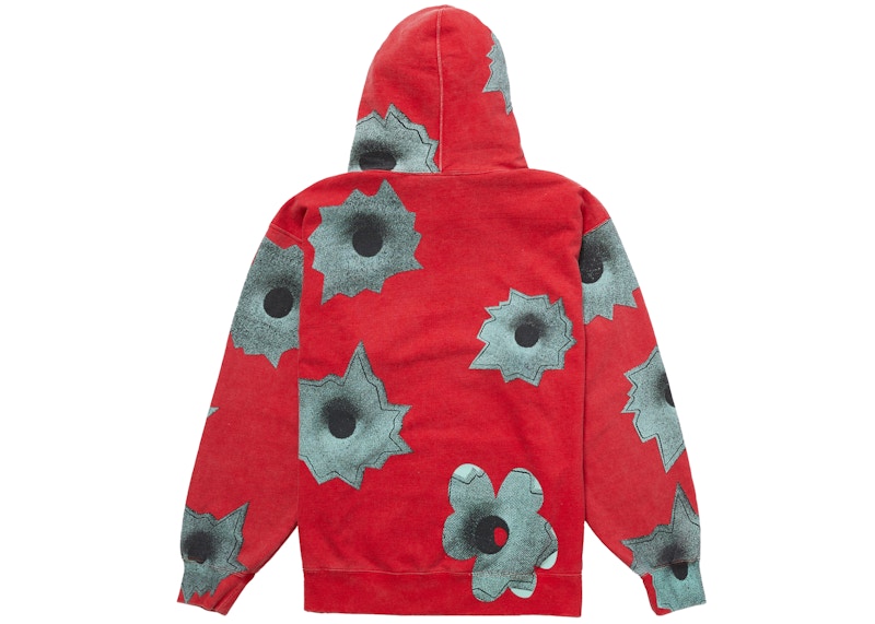 Supreme Nate Lowman Hooded Sweatshirt Red