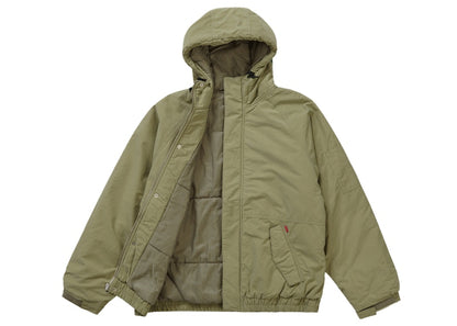 Supreme Needlepoint Hooded Jacket Olive