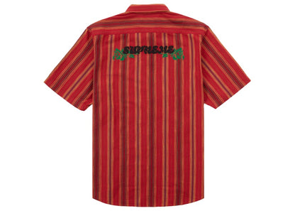 Supreme Needlepoint S/S Shirt Gold Stripe