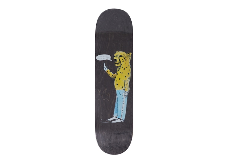 Supreme Neil Blender Cheetah Skateboard Deck Black