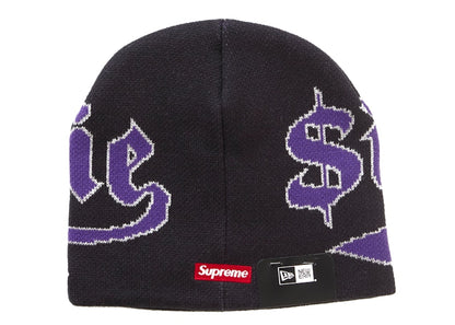 Supreme New Era Accent Beanie Navy