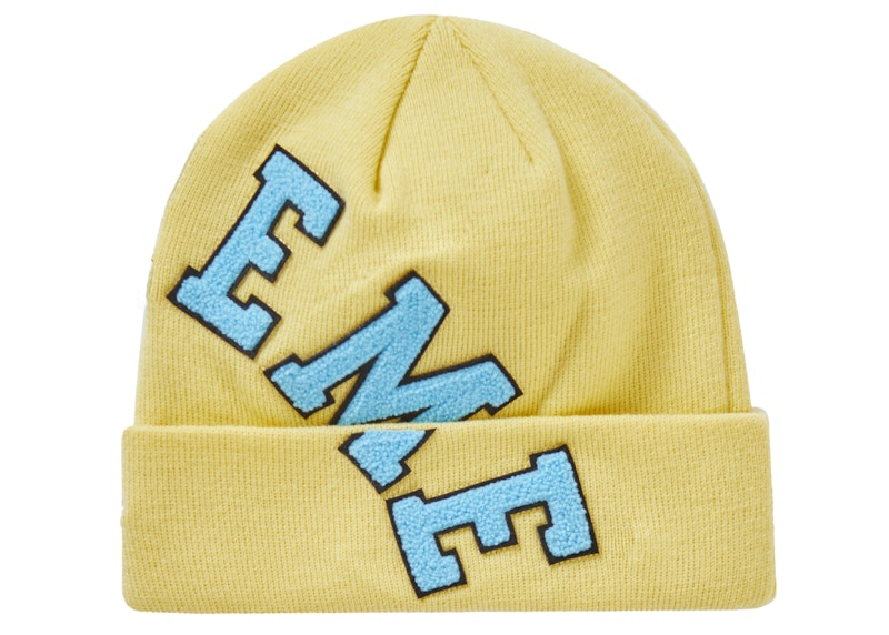 Supreme New Era Big Arc Beanie Light Yellow