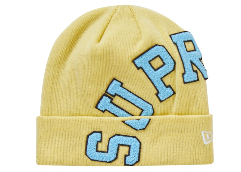 Supreme New Era Big Arc Beanie Light Yellow