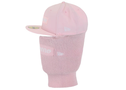 Supreme New Era Box Logo 59Fifty Balaclava Cap Light Pink