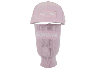 Supreme New Era Box Logo 59Fifty Balaclava Cap Light Pink