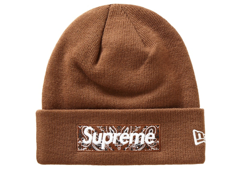 Supreme New Era Box Logo Beanie (FW19) Dark Brown