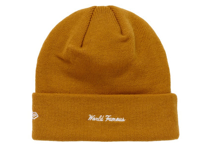 Supreme New Era Box Logo Beanie (FW18) Mustard