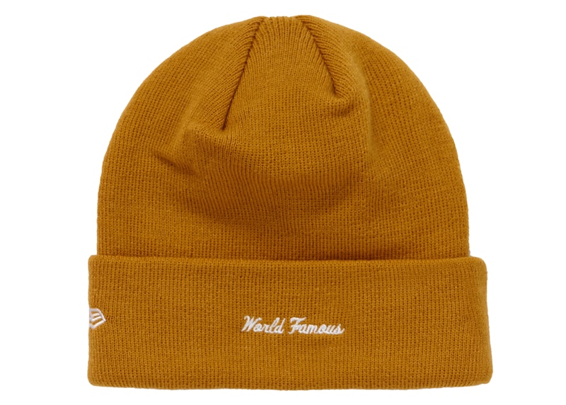 Supreme New Era Box Logo Beanie (FW18) Mustard