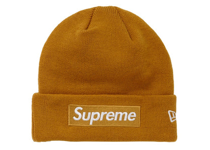 Supreme New Era Box Logo Beanie (FW18) Mustard