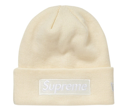 Supreme New Era Box Logo Beanie (FW18) Natural