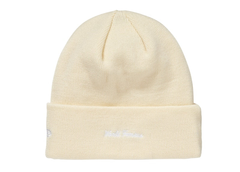 Supreme New Era Box Logo Beanie (FW18) Natural