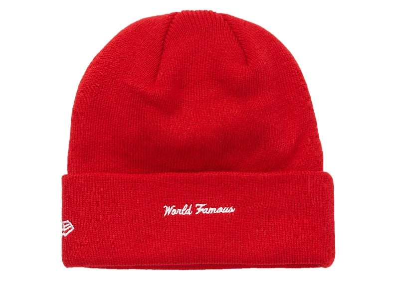 Supreme New Era Box Logo Beanie (FW18) Red