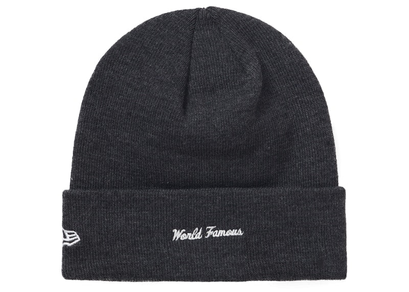 Supreme New Era Box Logo Beanie (FW21) Charcoal