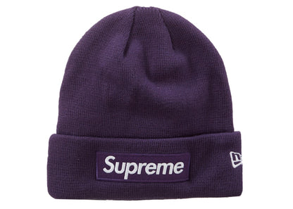 Supreme New Era Box Logo Beanie (FW23) Dark Purple