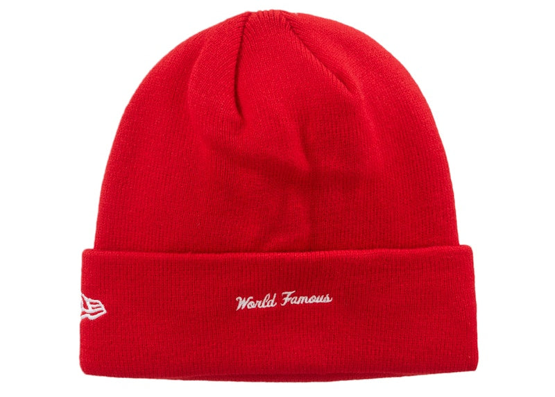 Supreme New Era Box Logo Beanie (FW23) Red