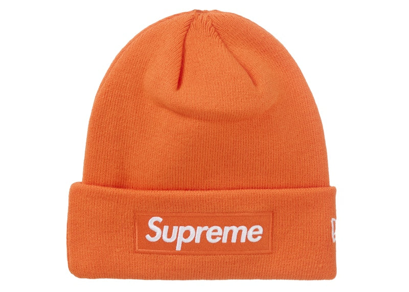 Supreme New Era Box Logo Beanie (FW24) Dark Orange