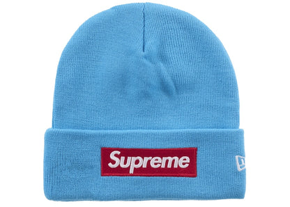 Supreme New Era Box Logo Beanie (FW25) Cyan
