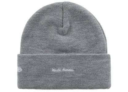 Supreme New Era Box Logo Beanie (FW25) Heather Grey
