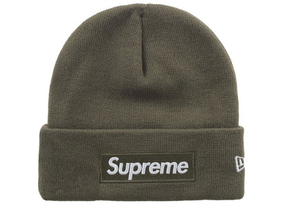 Supreme New Era Box Logo Beanie (FW25) Light Olive
