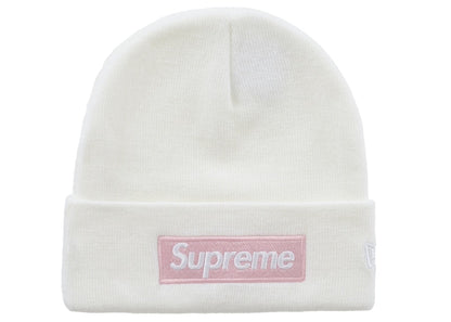 Supreme New Era Box Logo Beanie (FW25) White