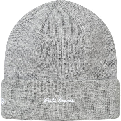 Supreme New Era Box Logo Beanie (FW17) Heather Grey