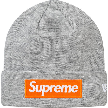 Supreme New Era Box Logo Beanie (FW17) Heather Grey