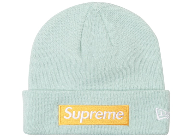 Supreme New Era Box Logo Beanie (FW17) Ice Blue