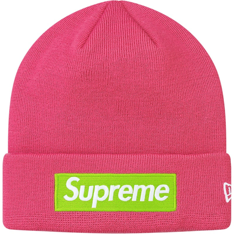 Supreme New Era Box Logo Beanie (FW17) Magenta