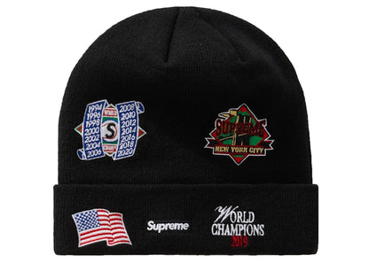 Supreme New Era Championship Beanie Black