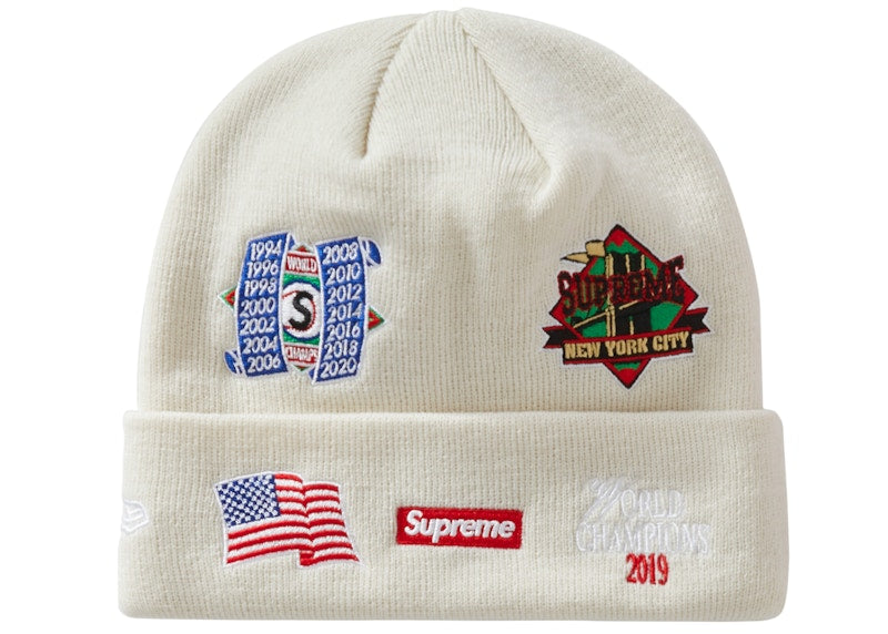Supreme New Era Championship Beanie Natural