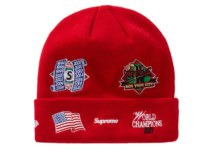 Supreme New Era Championship Beanie Red
