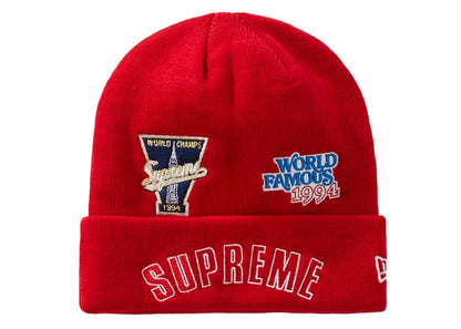 Supreme New Era Championship Beanie Red