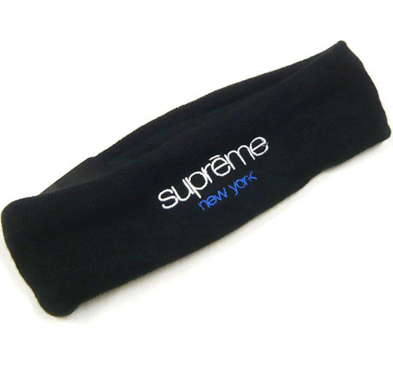 Supreme New Era Classic Logo Headband Black