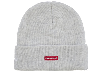 Supreme New Era Classic Logo Shop Beanie Ash Grey