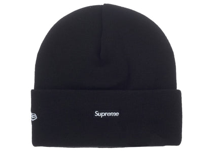 Supreme New Era Classic Logo Shop Beanie Black
