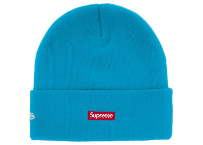 Supreme New Era Classic Logo Shop Beanie Light Blue