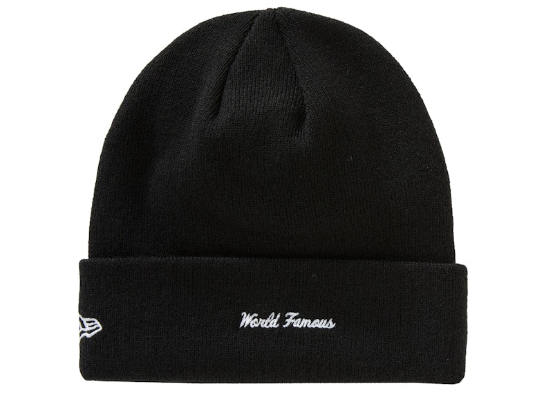 Supreme New Era Cross Box Logo Beanie Black