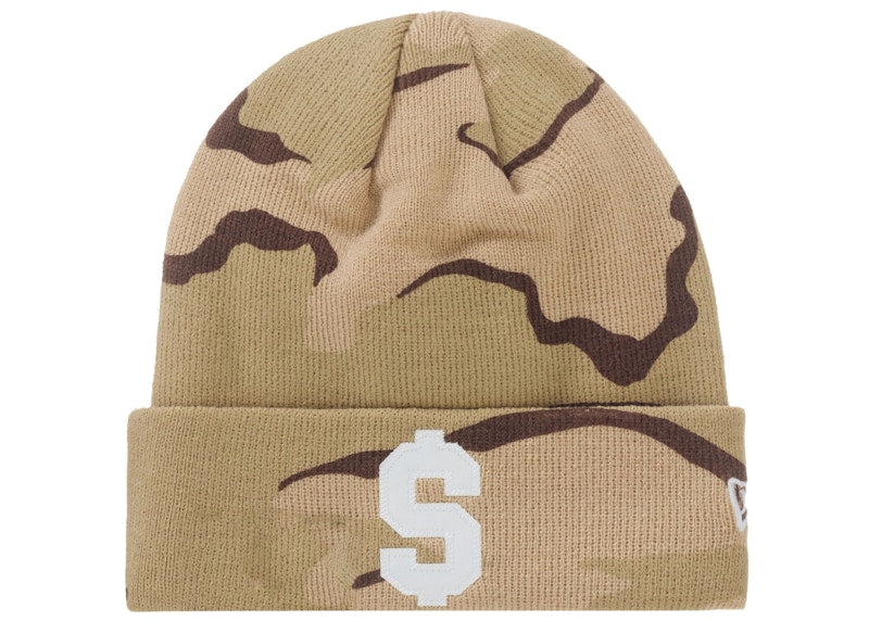 Supreme New Era $ Beanie Desert Camo