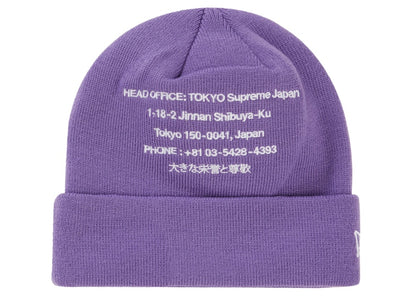Supreme New Era HQ Beanie Light Violet