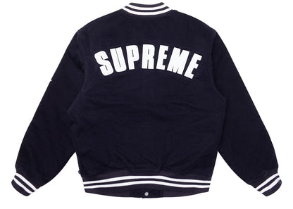 Supreme New Era MLB Varsity Jacket Navy