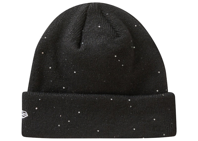 Supreme New Era Metallic Arc Beanie Black