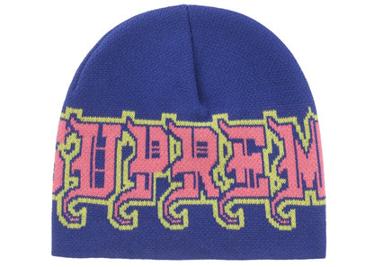 Supreme New Era Outline Beanie Navy