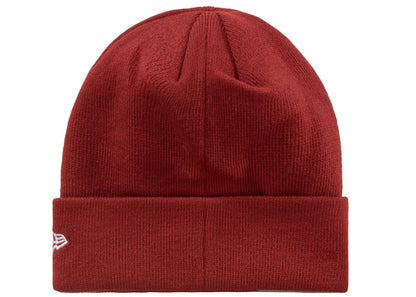 Supreme New Era Psalm Beanie Dark Red