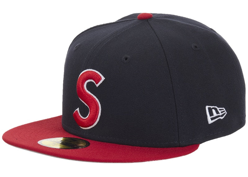 Supreme New Era Reaper S Logo 59Fifty Fitted Hat Navy