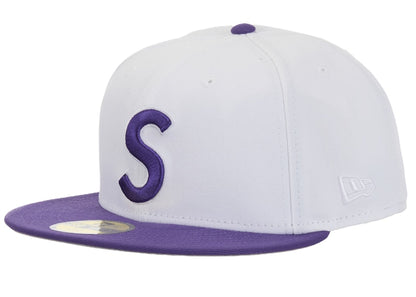 Supreme New Era Reaper S Logo 59Fifty Fitted Hat White