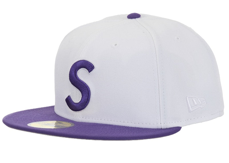 Supreme New Era Reaper S Logo 59Fifty Fitted Hat White