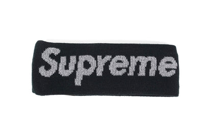 Supreme New Era Reflective Logo Headband (FW 17) Black